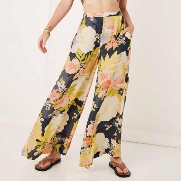 Spell & The Gypsy Tyler Wide Leg Viscose Pants Size XXS - Picture 1 of 10